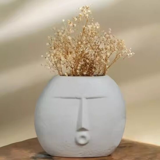 Modern Nordic Style Ceramic Vase in Minimalist Design

