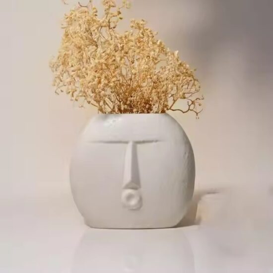 Modern Nordic Style Ceramic Vase in Minimalist Design

