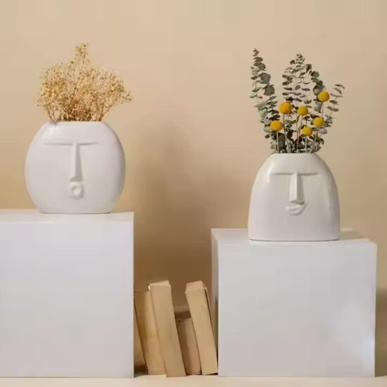 Modern Nordic Style Ceramic Vase in Minimalist Design

