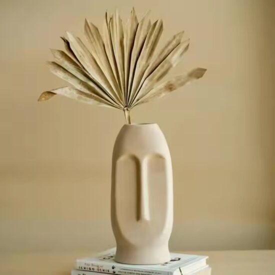 Modern Nordic Style Ceramic Vase in Minimalist Design