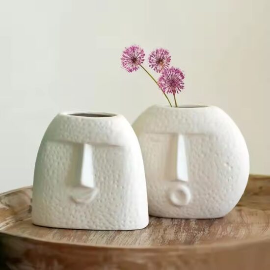 Modern Nordic Style Ceramic Vase in Minimalist Design

