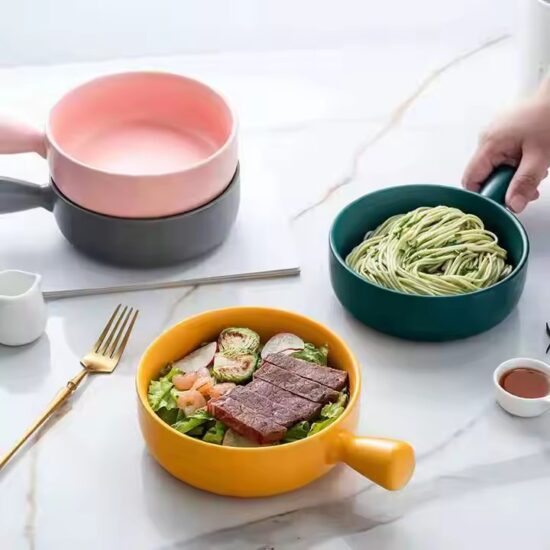 Modern luxury ceramic bowl with creative design for elegant home dining
