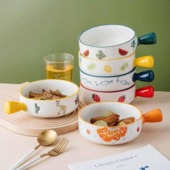 Modern luxury ceramic bowl with creative design for elegant home dining